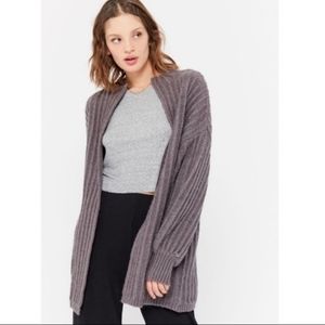 Urban Outfitters Truly Madly Deeply Gray Open Front Oversized Cardigan -…